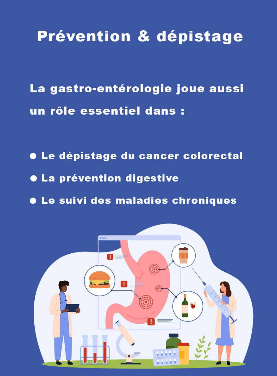 Prévention digestive et dépistage du cancer colorectal en gastro-entérologie